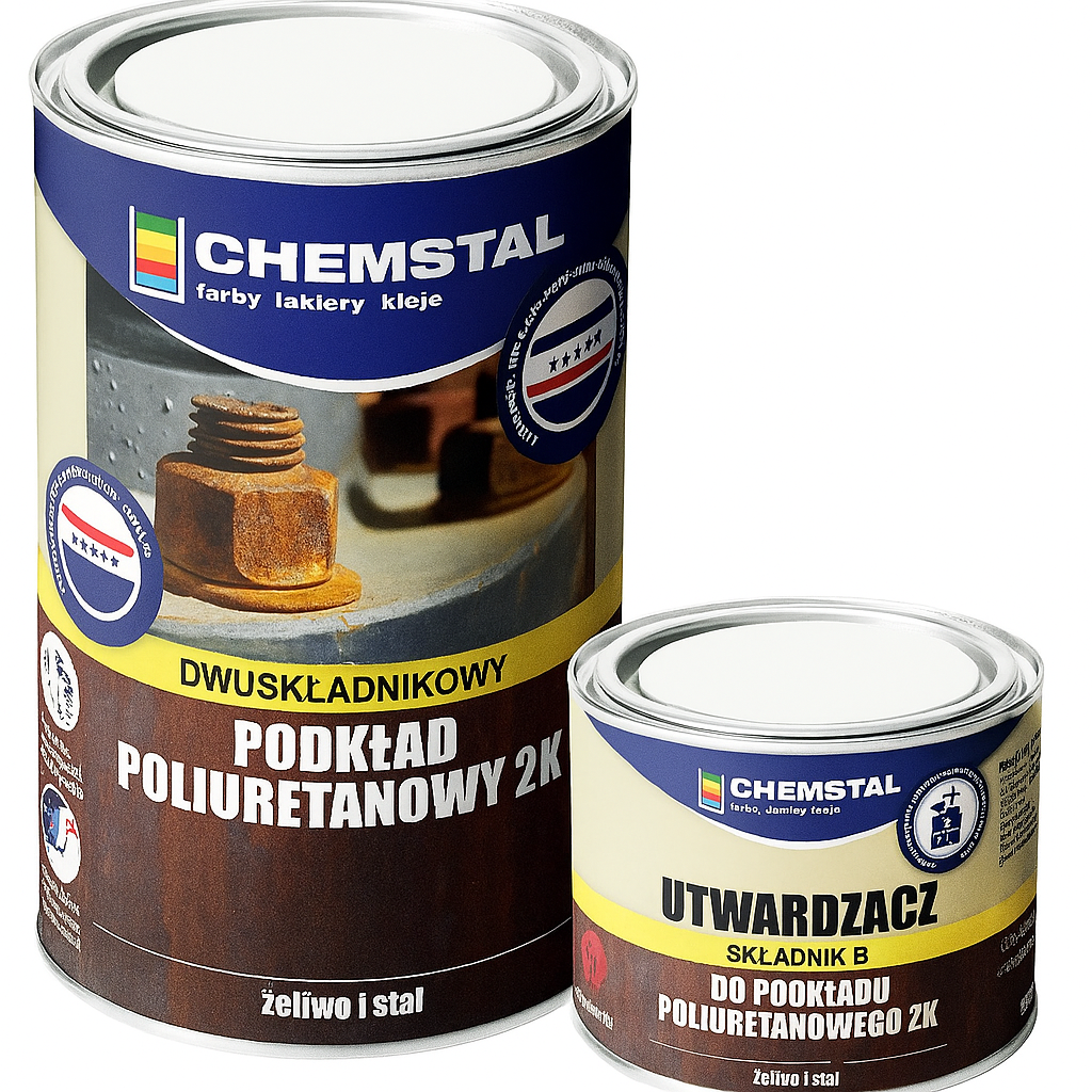 PODKŁAD POLIURETANOWY 2K DWUSKŁADNIKOWY DO METALU POPIEL 1,2L