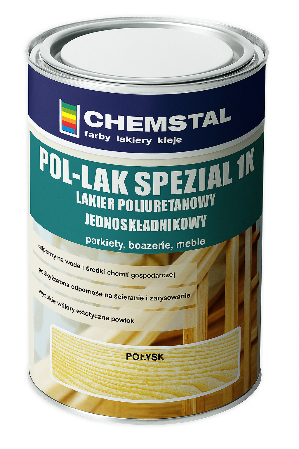 LAKIER POLIURETANOWY JEDNOSKŁADNIKOWY POL-LAK SPEZIAL 1K POŁYSK 1L