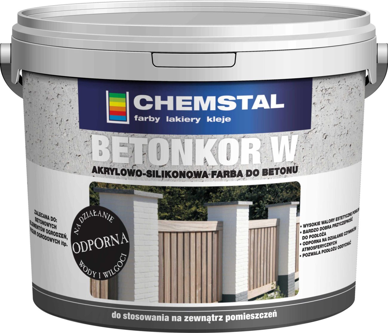 FARBA DO BETONU BETONKOR W AKRYLOWO-SILIKONOWA ANTRACYT 3L