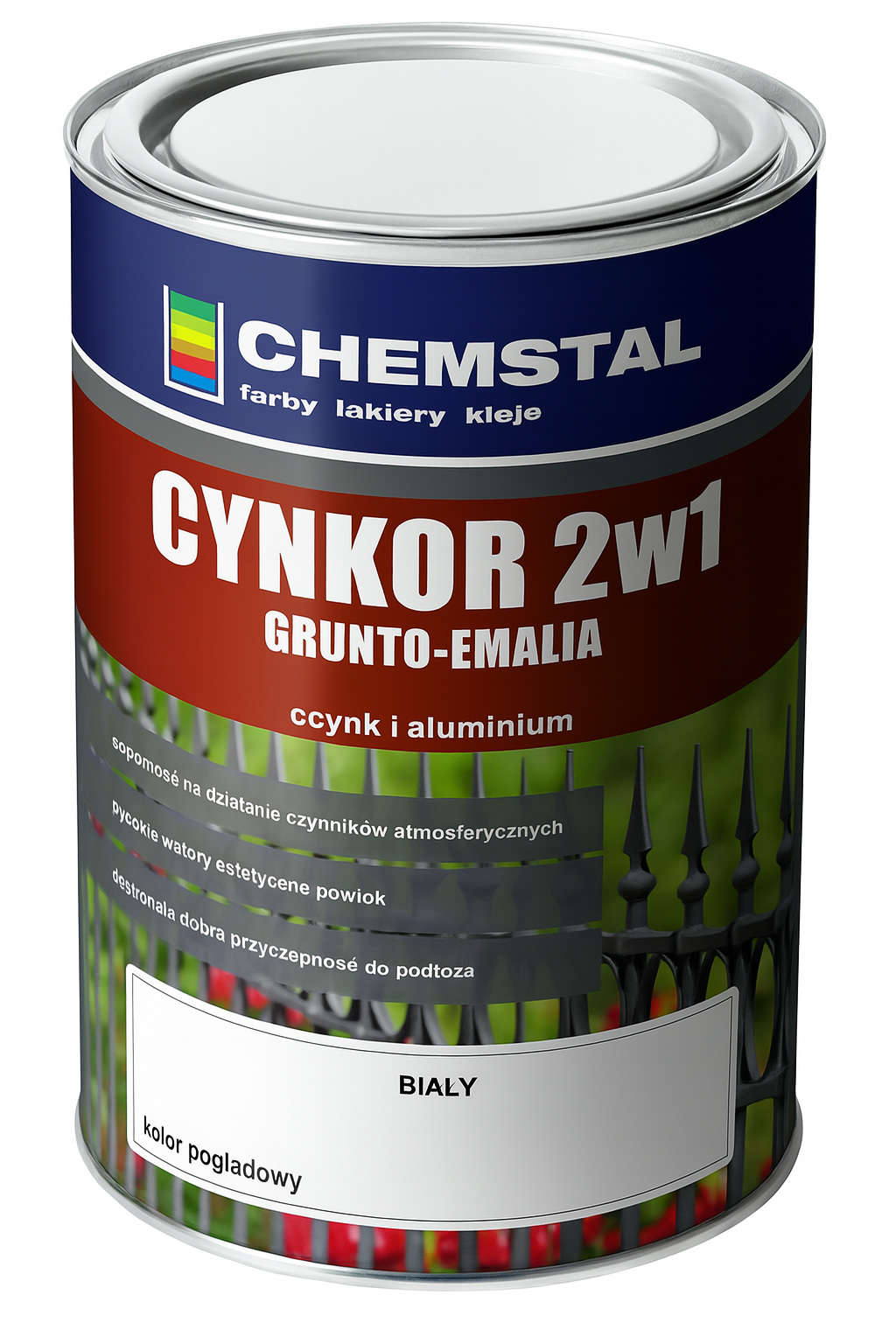 CYNKOR 2w1 GRUNTO-EMALIA OCYNK I ALUMINIUM ANTRACYT 1L