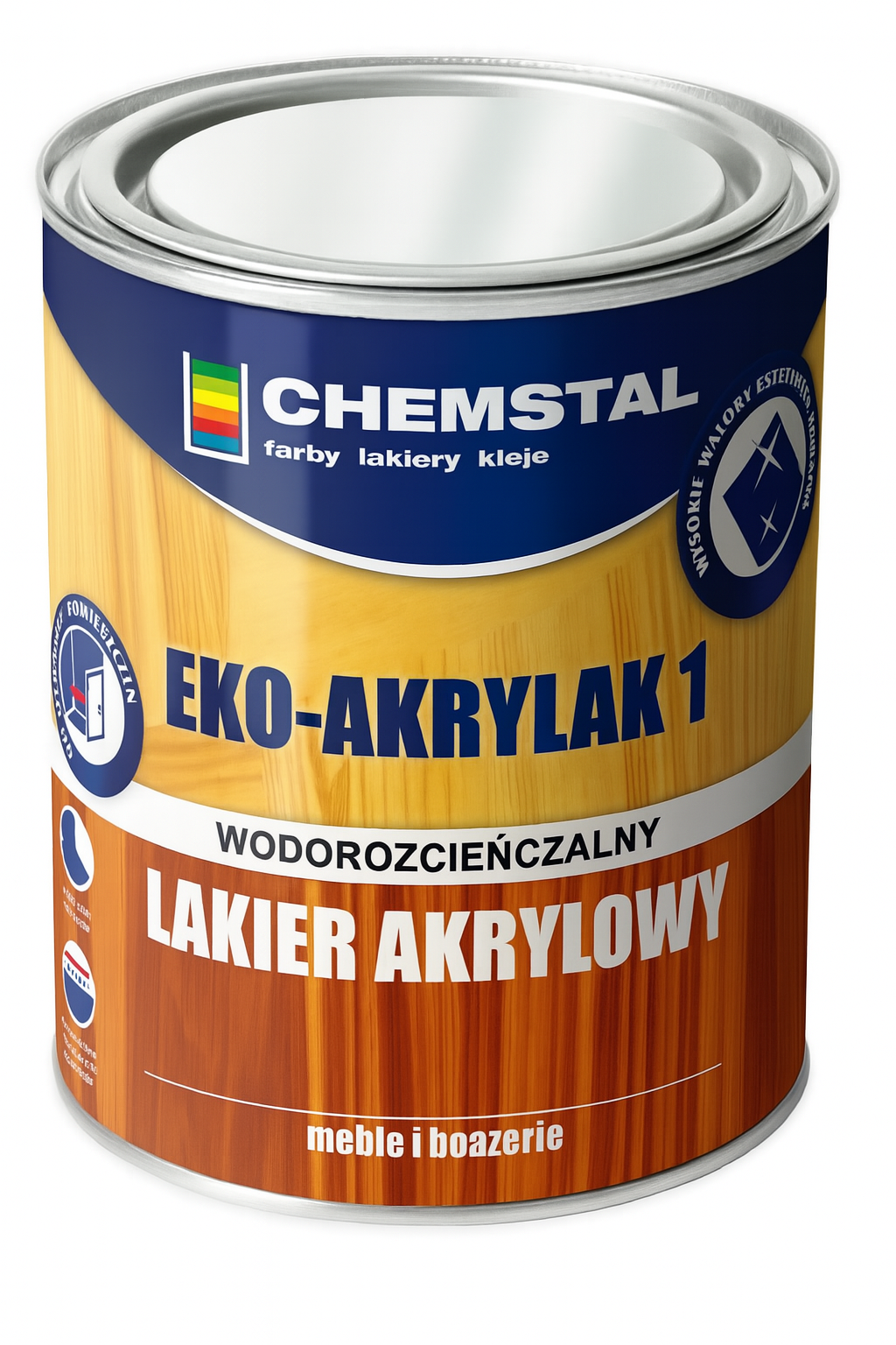 EKO-AKRYLAK 1 LAKIER AKRYLOWY DO DREWNA bezbarwny 5L